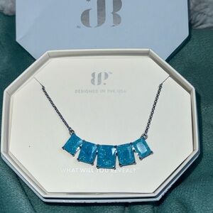 BOMB party necklace NK47520 The Jasmine Necklace Lab Created Blue Topaz